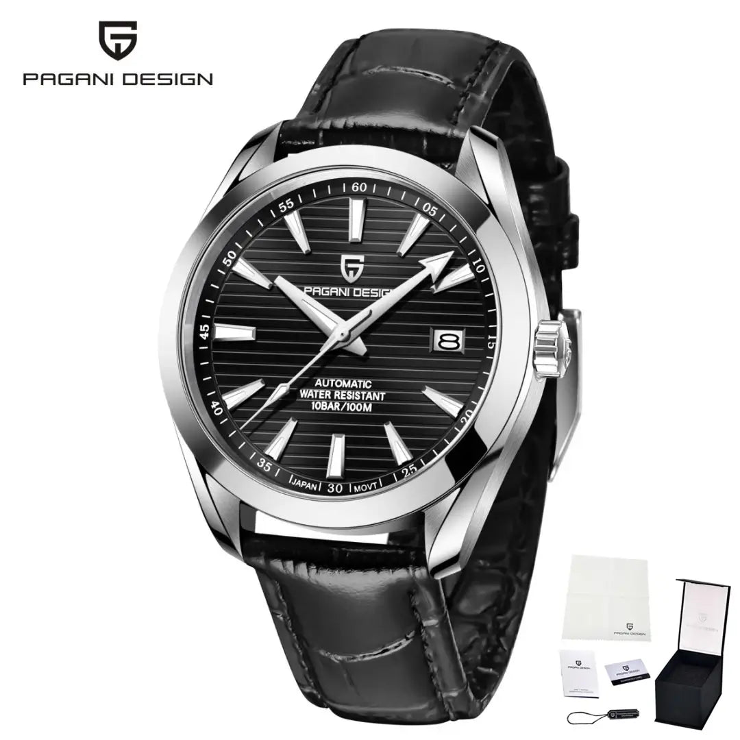 montre luxe homme automatique Royal Horizon Prestige design raffiné acier saphir