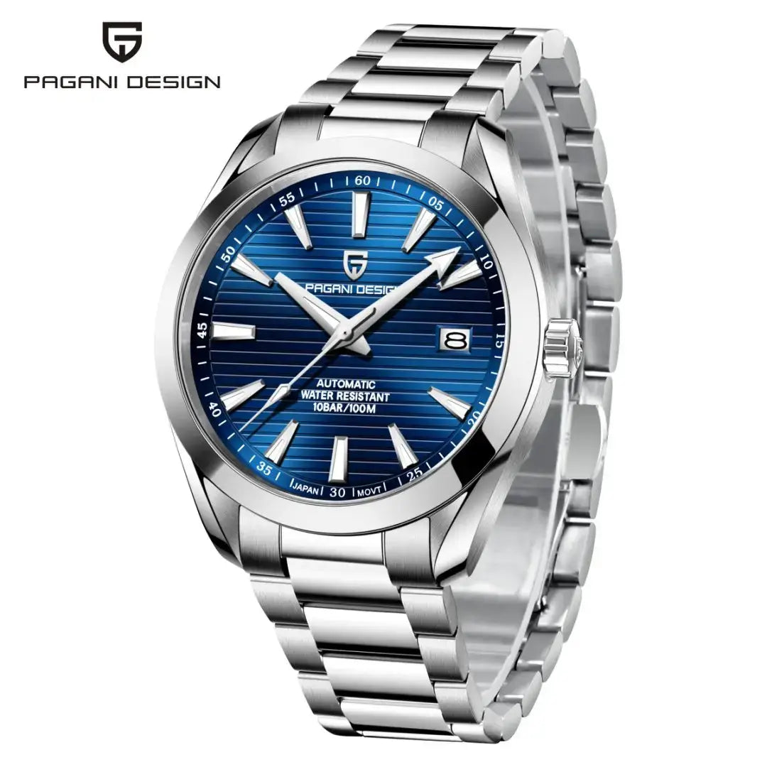 montre homme luxe automatique étanche 10 bar montre saphir design contemporain