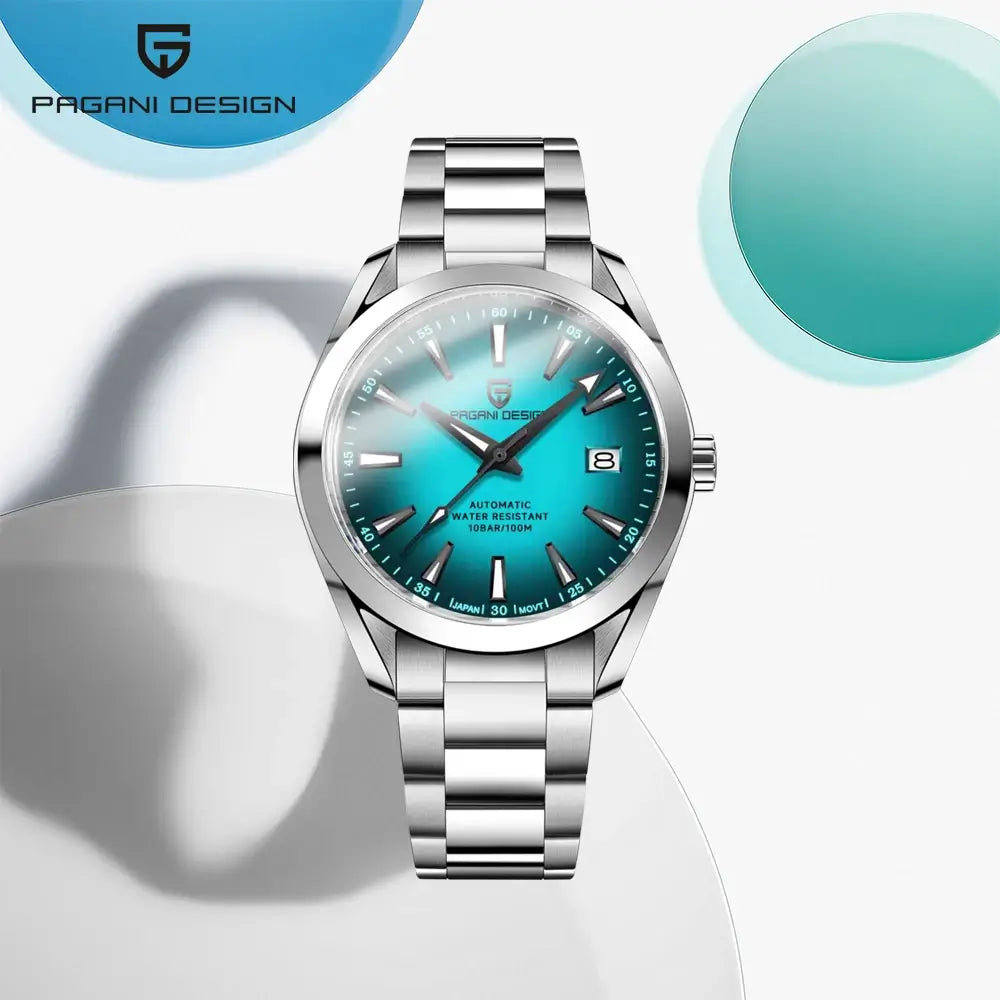 montre automatique Royal Horizon Prestige acier inoxydable cadran lumineux verre saphir montre homme luxe