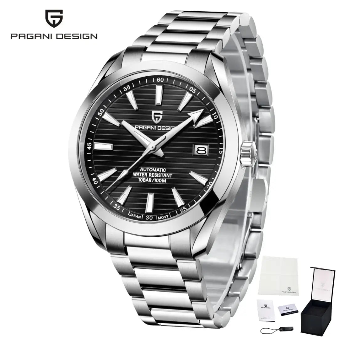 montre acier inoxydable homme automatique design business élégant Royal Horizon Prestige