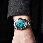 montre automatique 10 bar étanche homme acier inoxydable montre élégante quotidienne