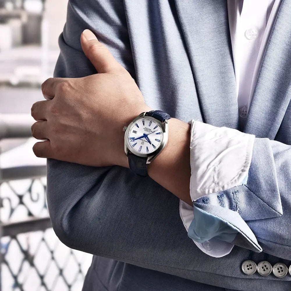 montre acier inoxydable homme automatique design business élégant Royal Horizon Prestige