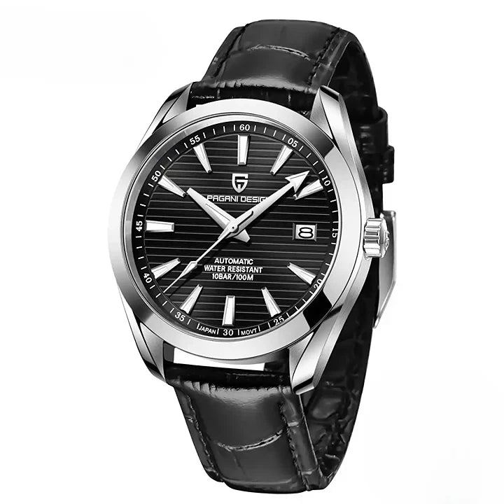 Montre automatique bracelet métallique robuste confortable