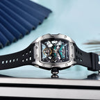 Montre automatique bracelet caoutchouc