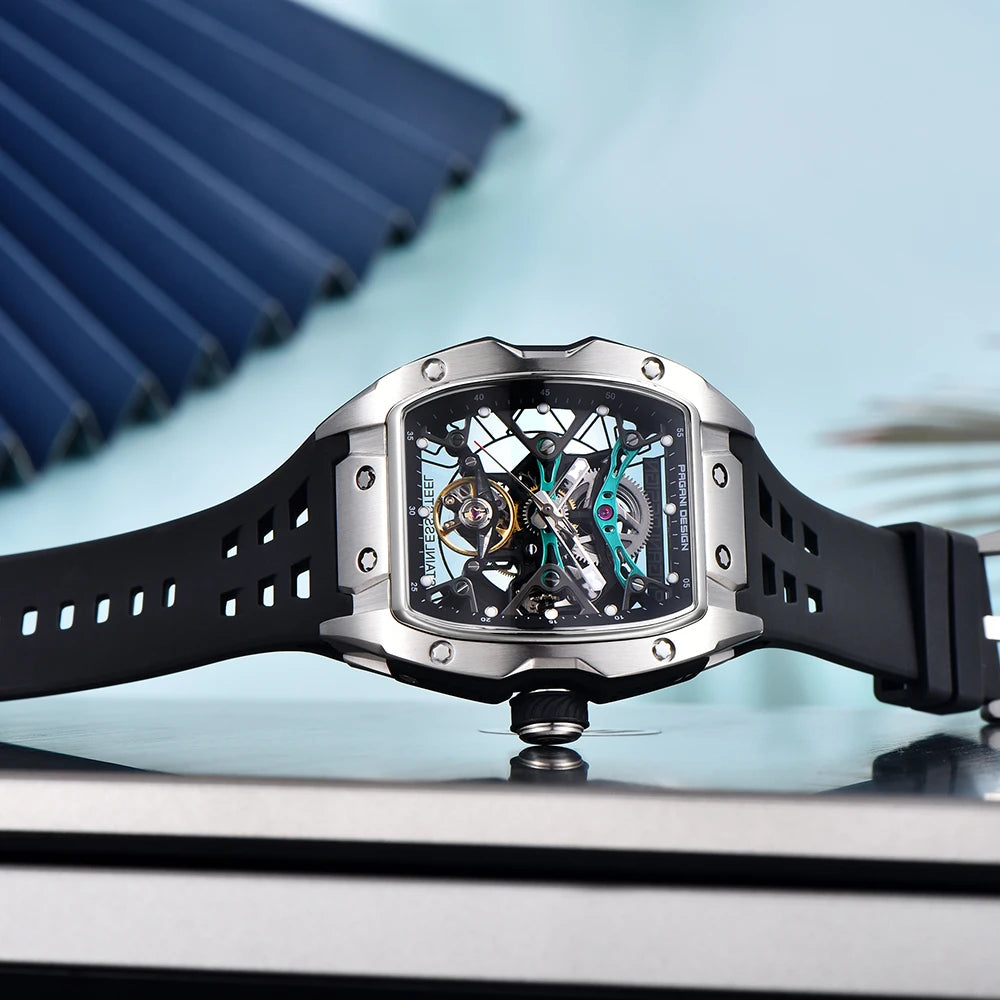 Montre automatique bracelet caoutchouc