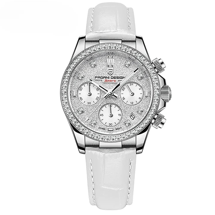 Montre femme avec verre saphir offrant une excellente protection contre les rayures