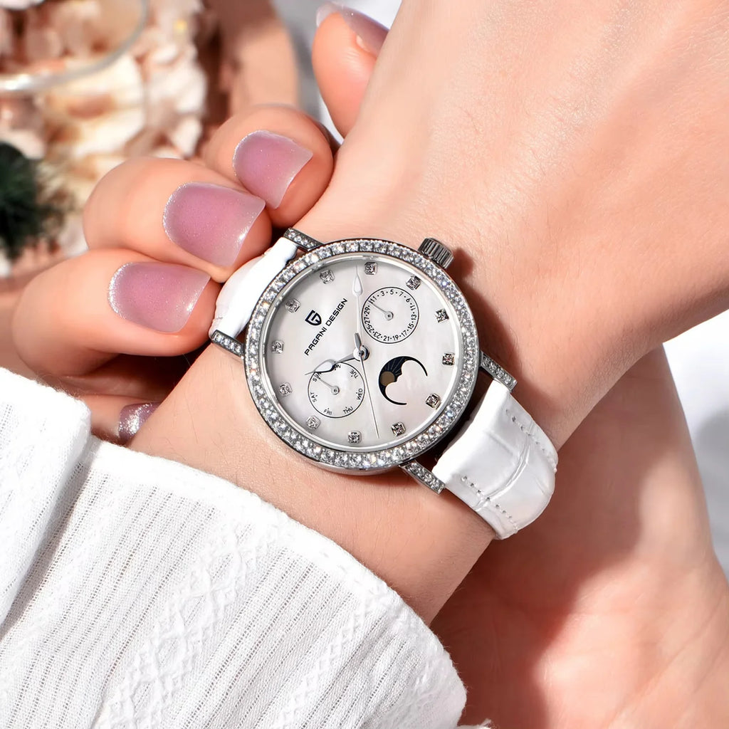 montre élégante femme acier inoxydable