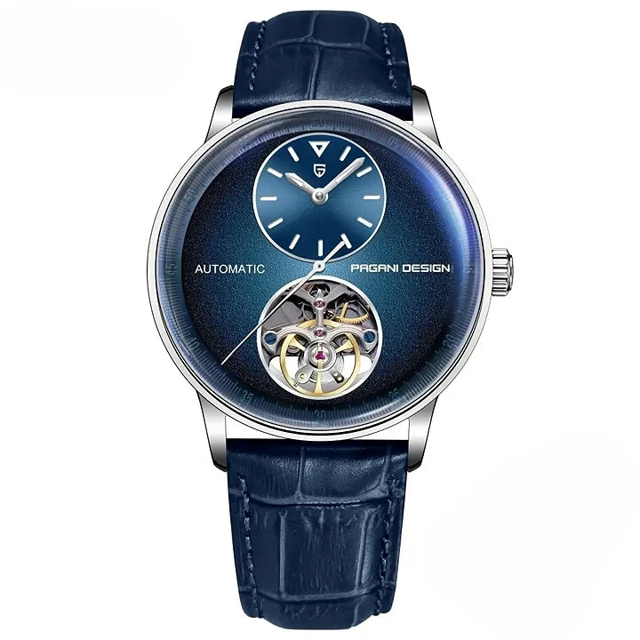 Montre mécanique automatique bracelet cuir premium