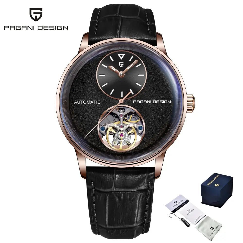Montre automatique élégante PAGANI DESIGN avec cadran sans chiffres et finition premium