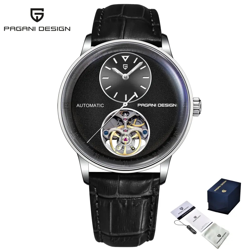 Montre mécanique premium avec cadran minimaliste et boîtier acier inoxydable