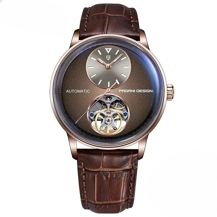 Montre mécanique cadran sans chiffres raffiné