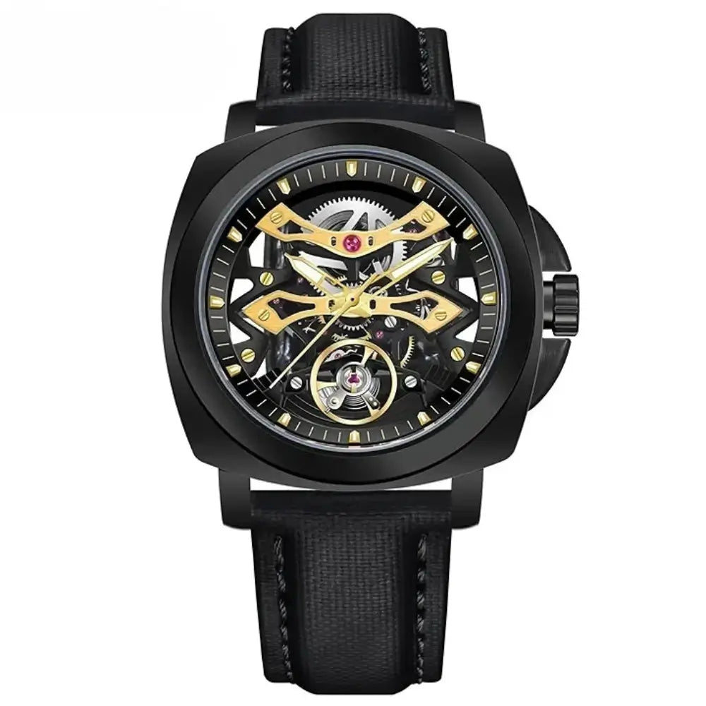 montre squelette luxe moderne