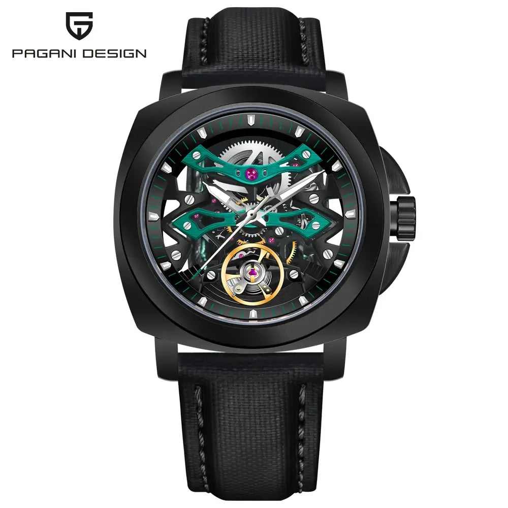 Montre PAGANI DESIGN avec cadran skeleton et mouvement visible