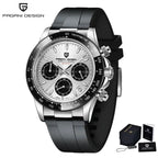 montre luxe homme Astralis Meteor chronographe verre saphir bracelet silicone confortable