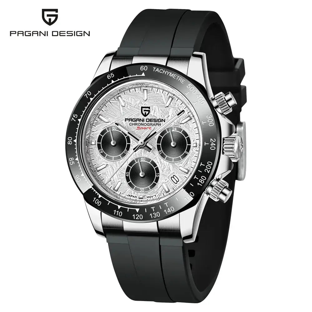 montre quartz chronographe luxe homme résistante à l’eau 100 mètres design premium