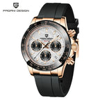 montre quartz homme design météorite acier inoxydable étanche 10 bar haute performance