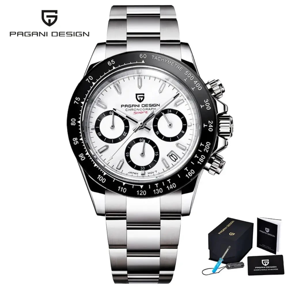 montre homme chronographe Astralis Meteor acier inoxydable bracelet silicone design sportif premium