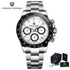 montre homme chronographe Astralis Meteor acier inoxydable bracelet silicone design sportif premium
