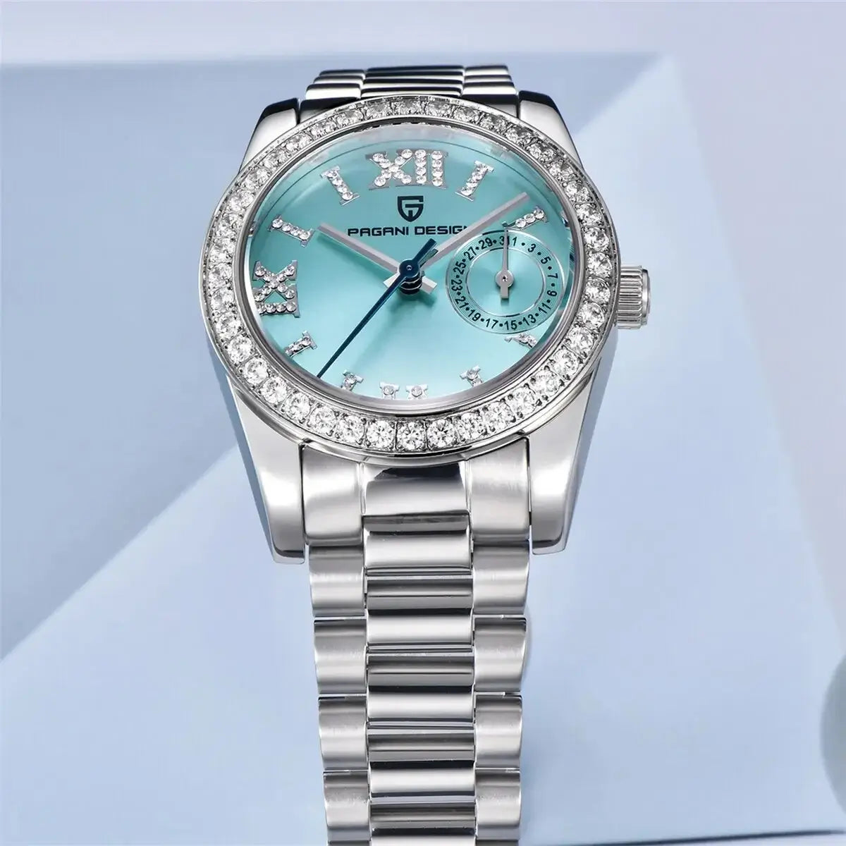 Montre quartz japonaise TMI VH65 avec cadran épuré et bracelet en acier inoxydable