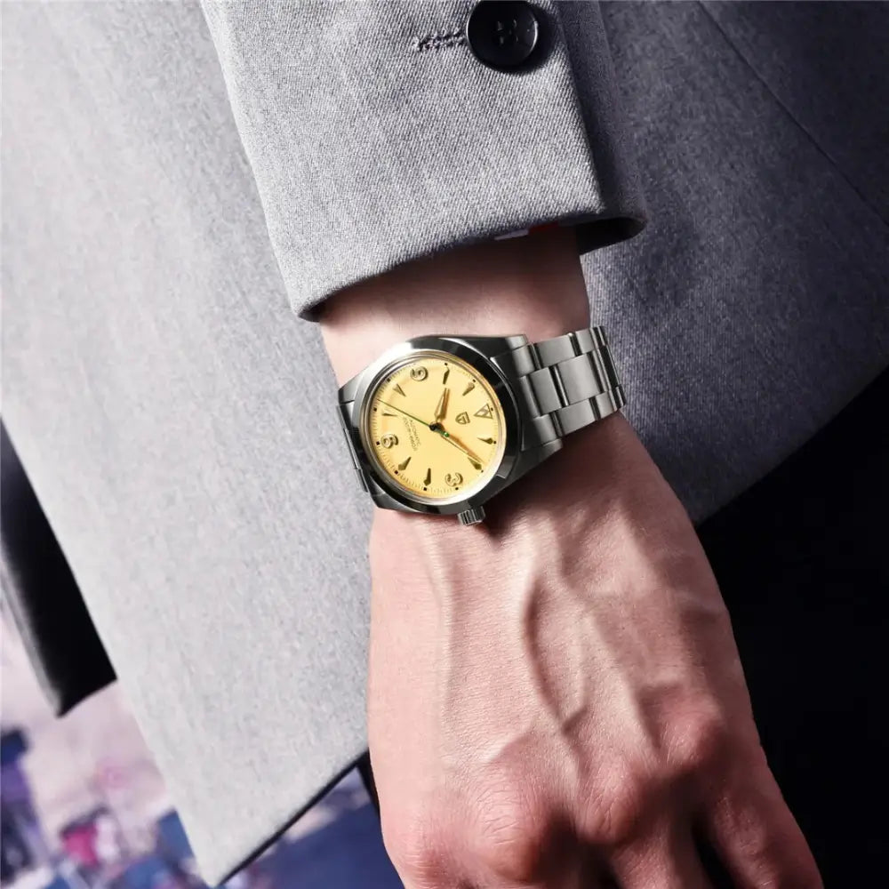 Montre automatique sportive et raffinée en acier inoxydable