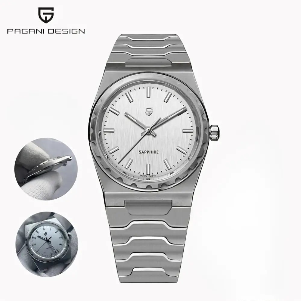 Montre quartz précise avec silhouette ultra-fine et élégante