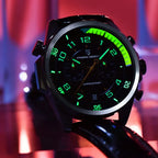 Montre sport luxe avec cadran à chiffres arabes