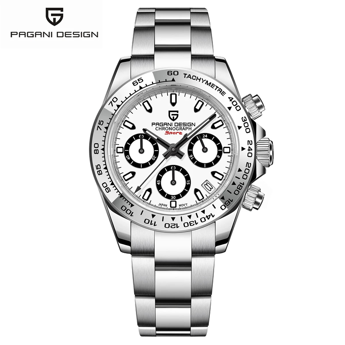 montre chronographe femme acier
