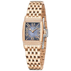 Montre luxe femme avec boîtier carré en acier inoxydable