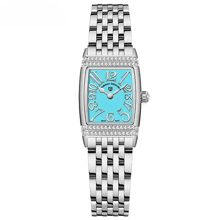 Montre Quartz Élégance Royale Signature pour femme avec mouvement suisse Ronda 762
