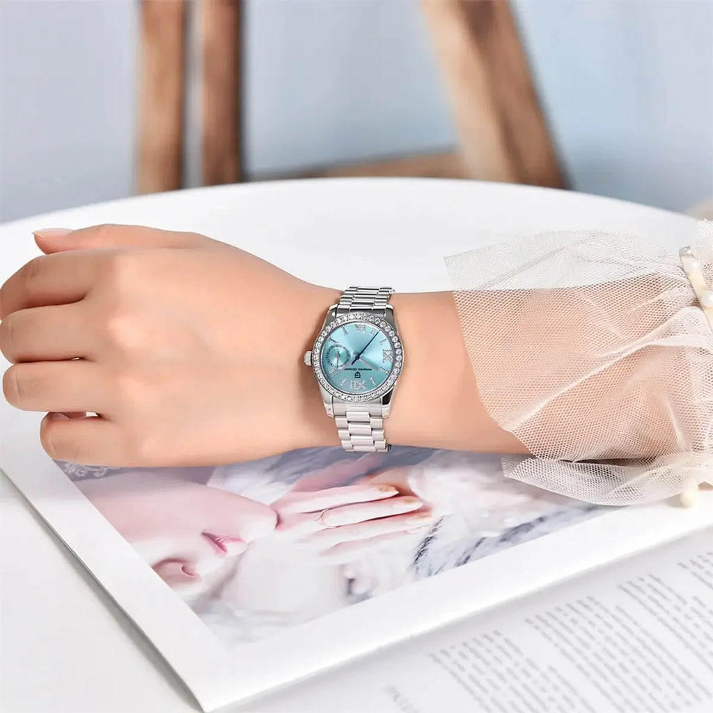 montre quartz élégante femme