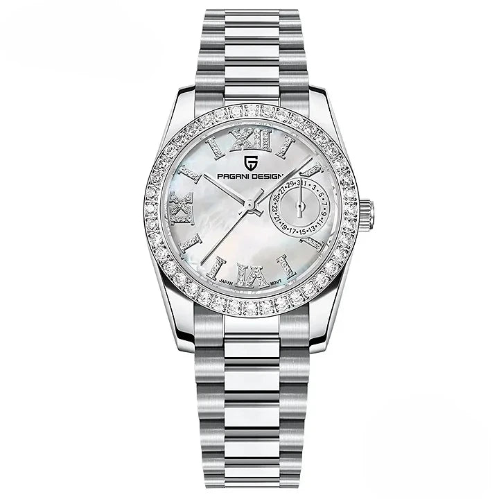 Montre femme élégante avec bracelet en acier inoxydable premium