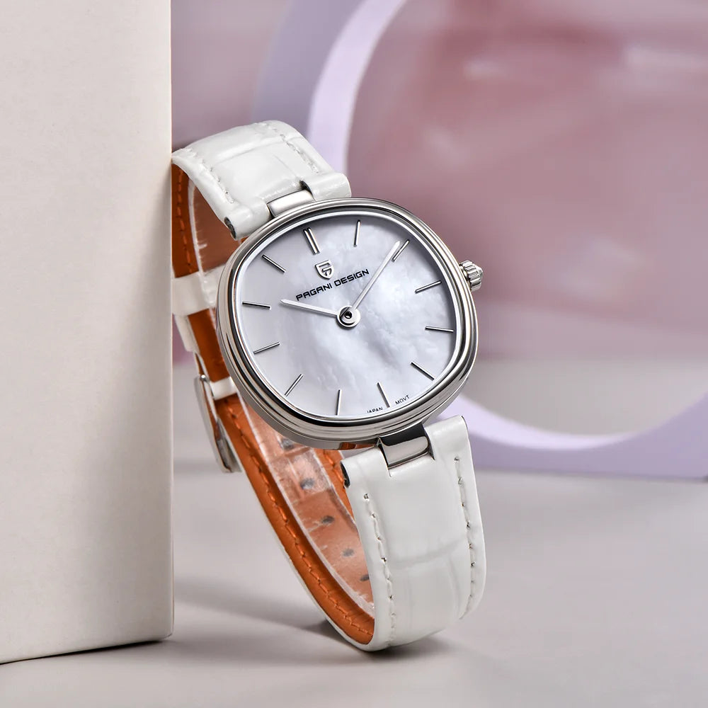 montre femme cadran nacre véritable
