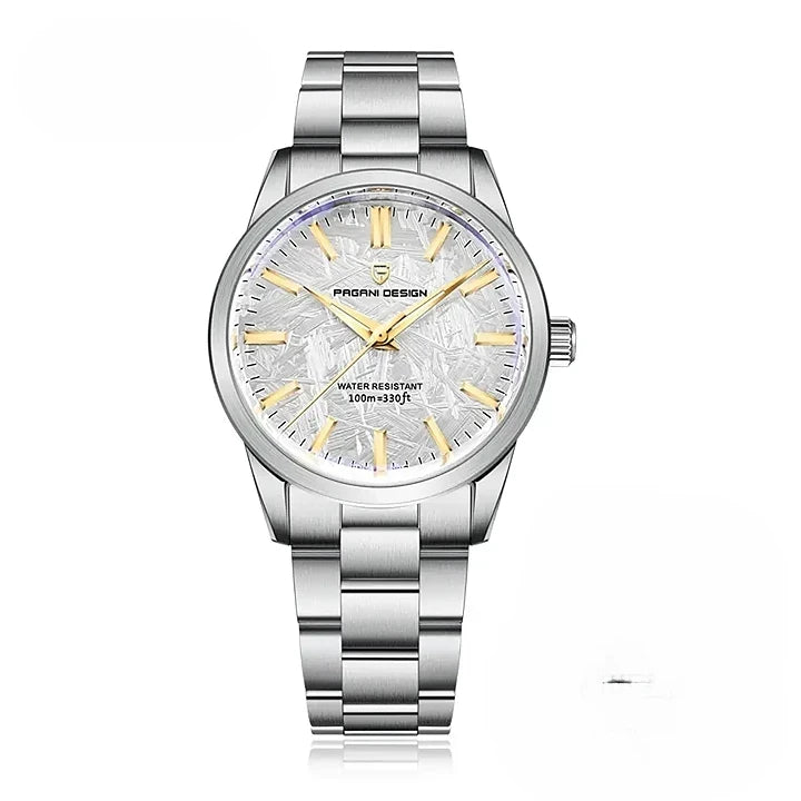 Montre quartz homme acier inoxydable design élégant