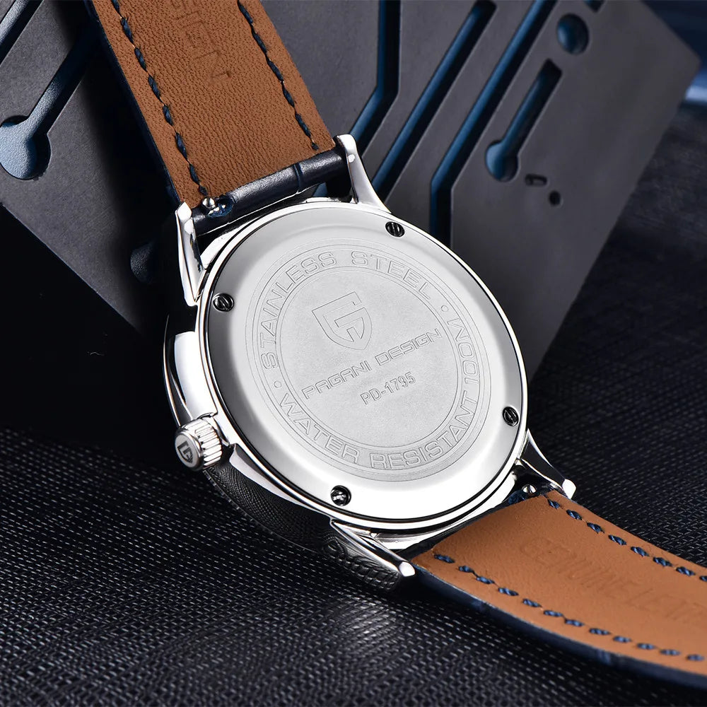 Montre homme bracelet cuir véritable

