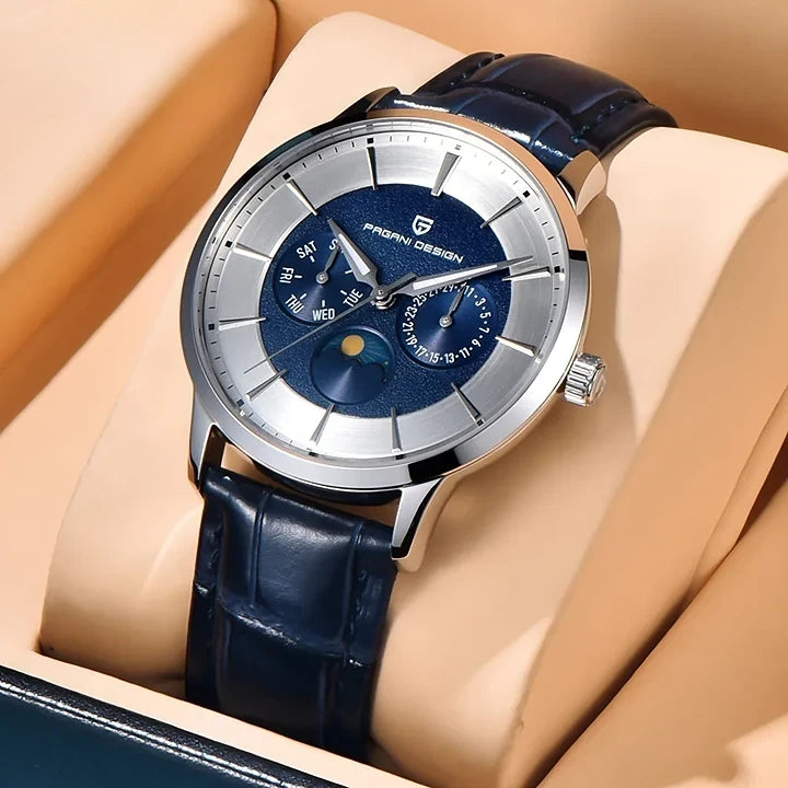 Montre habillée homme bracelet cuir
