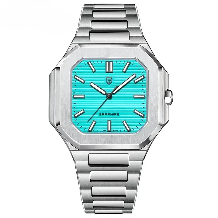 Montre homme bracelet acier intégré
