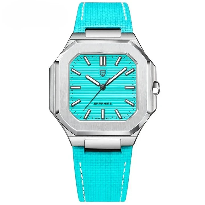 Montre quartz homme carrée sport chic
