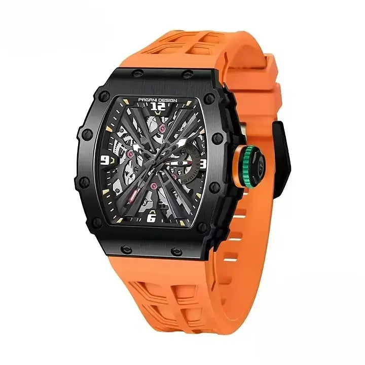 montre homme boîtier tonneau luxe

