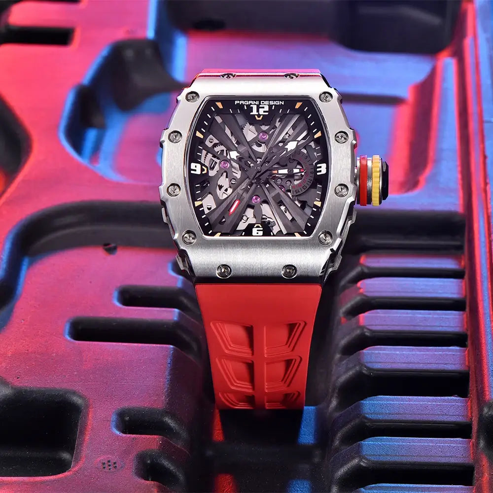 montre quartz style automobile premium
