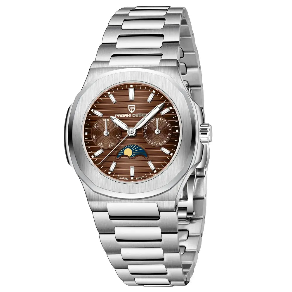 Vue rapprochée du bracelet acier premium