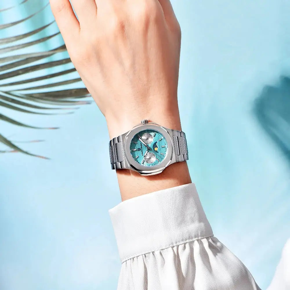 Montre premium avec verre saphir résistant aux rayures