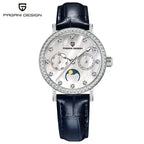 Montre femme sophistiquée avec bracelet cuir confortable