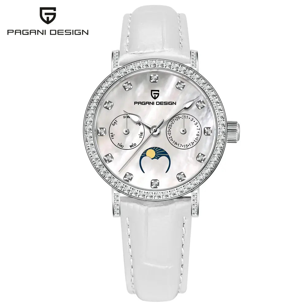 Montre quartz femme avec affichage jour de la semaine