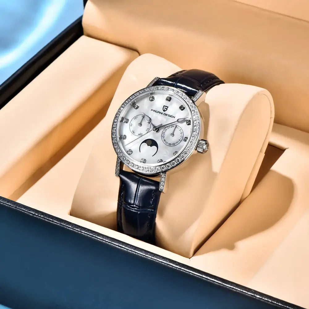 Montre luxe femme avec mouvement quartz précis
