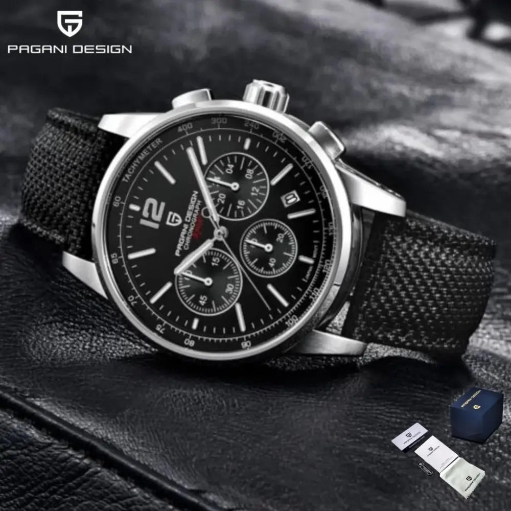 montre Prestige Héritage homme verre saphir AR bracelet nylon style business casual