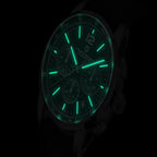 montre chronographe business homme cadran raffiné verre saphir AR anti-reflet