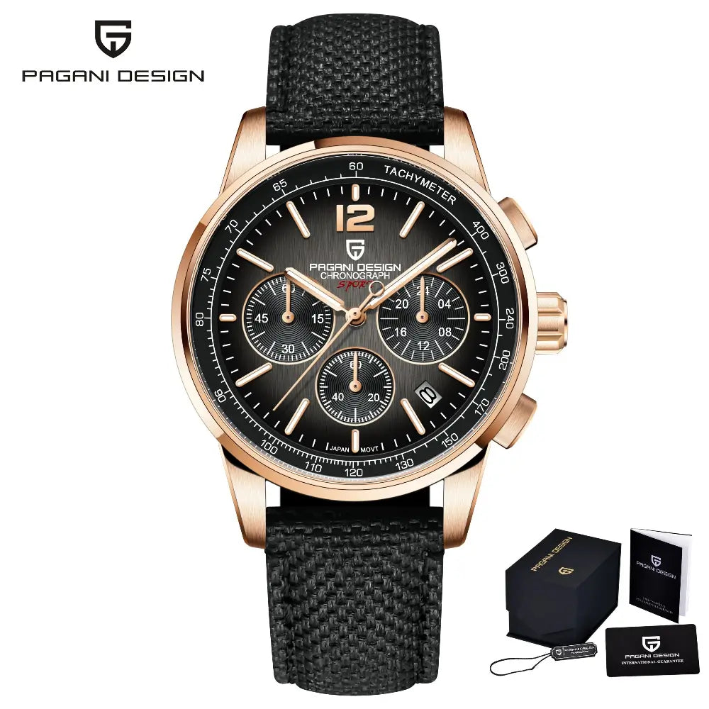 montre sport business homme chronographe quartz acier inoxydable haute durabilité