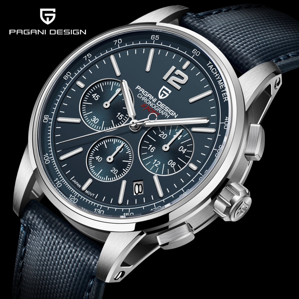 Montre homme luxe avec boîtier acier inoxydable robuste