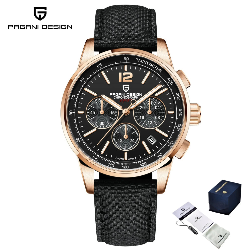 Montre chronographe avec style contemporain et polyvalent