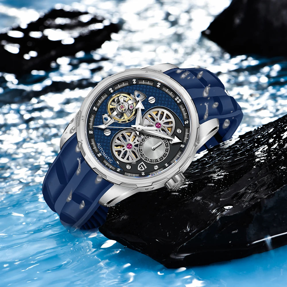 Montre homme verre saphir anti-rayures
